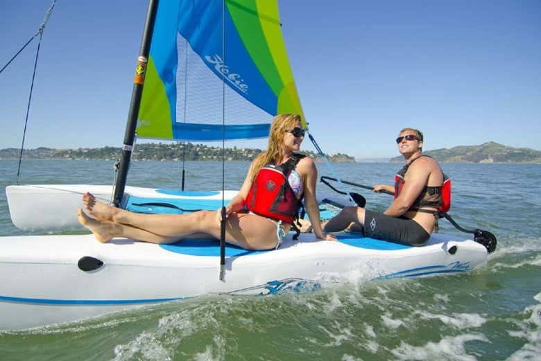 Naviguez sur un catamaran de type Hobie Cat à Miami